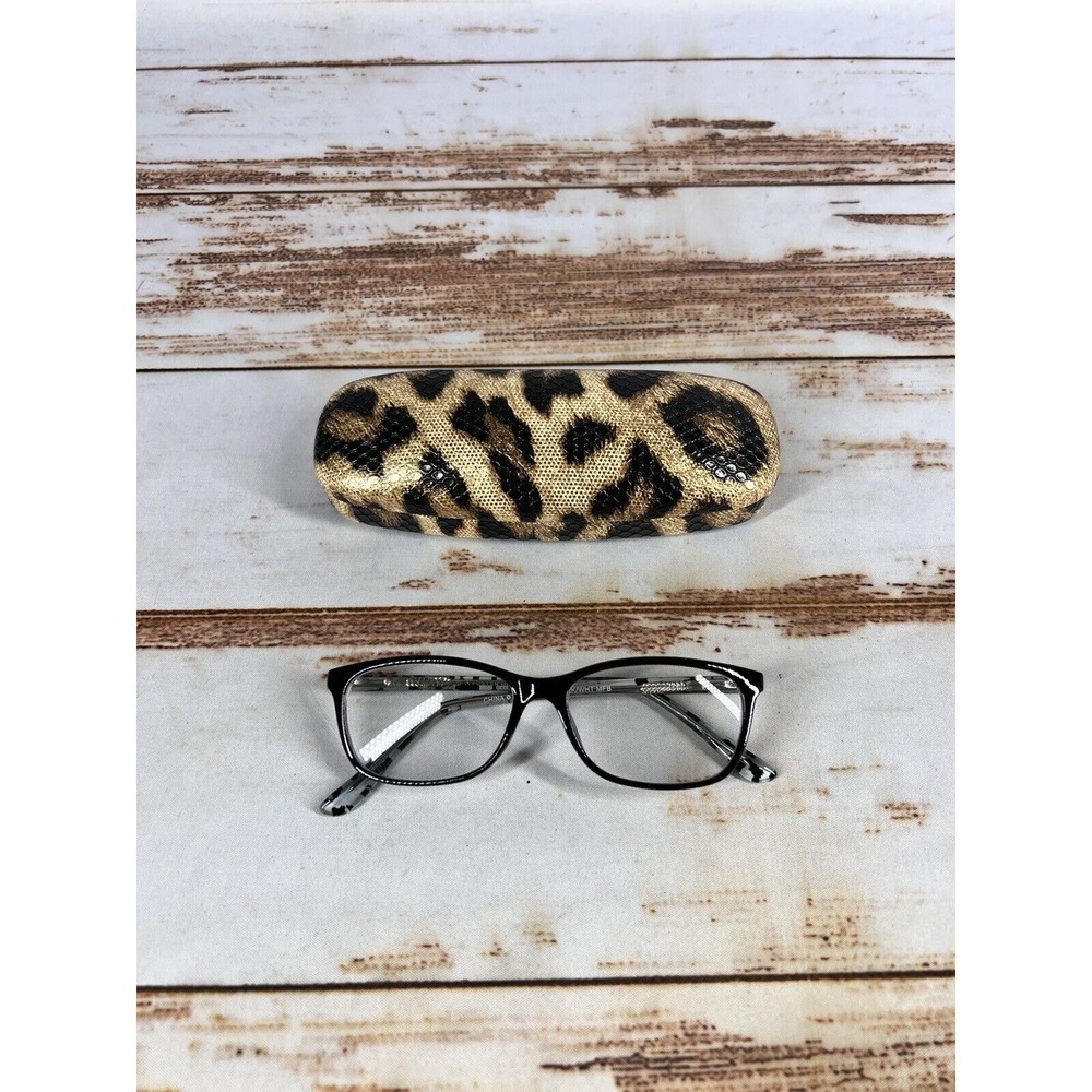 Sofia Vergara Rachael Blk/Wht Eyeglass Frames Case Cloth
